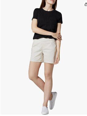 JAG Jeans Gracie Pull-On Shorts – Stone (Size 10)